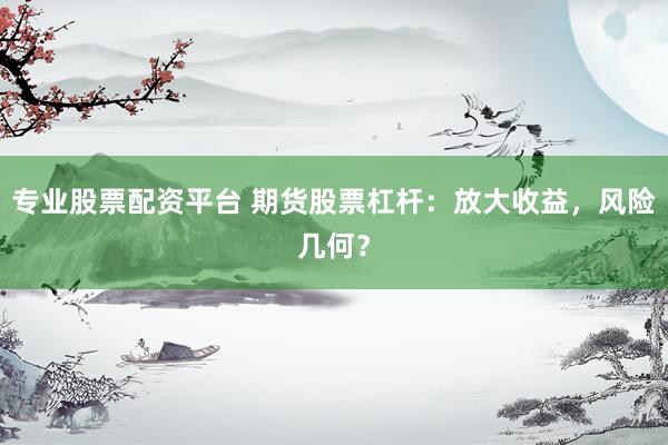 专业股票配资平台 期货股票杠杆：放大收益，风险几何？