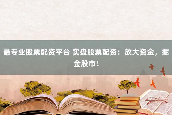 最专业股票配资平台 实盘股票配资:放大资金,掘金股市!